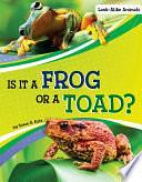 Is It a Frog Or a Toad? by Susan B. Katz