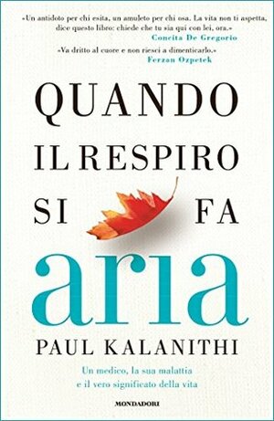 Quando il respiro si fa aria. Un medico, la sua malattia e il vero significato della vita by Paul Kalanithi, Manuela Faimali