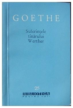 Suferințele tânărului Werther by Johann Wolfgang von Goethe