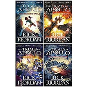 Rick Riordan The Trials of Apollo Collection 4 Books Set (The Hidden Oracle, The Dark Prophecy, The Burning Maze, The Tyrant's Tomb Hardcover) by Rick Riordan, Rick Riordan