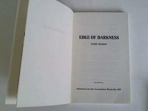 Edge of Darkness by Lynne Gessner