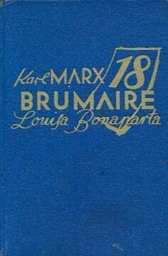 18. brumaire Louisa Napoleona by Karl Marx