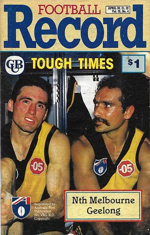 1990 Round 4 Footy Record North Melbourne v Geelong by 