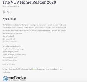 VUP Home Reader by Jasmine Sargent, Kyleigh Hodgson, Ashleigh Young