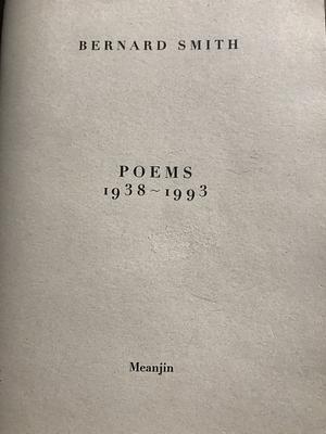 Poems 1938 ~ 1993 by Bernard Smith