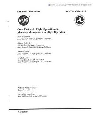 Crew Factors in Flight Operations X: Alertness Management in Flight Operations by National Aeronautics and Space Adm Nasa