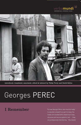 I Remember by Georges Perec