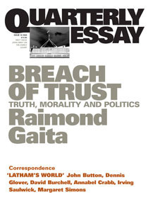 Breach of Trust: Truth, Morality and Politics by Raimond Gaita