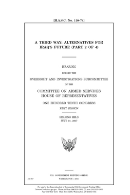 A third way Pt. 2 of 4 by Committee on Armed Services (house), United States House of Representatives, United State Congress