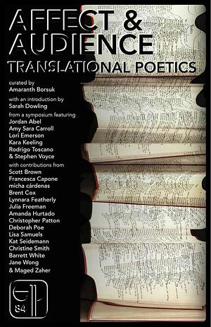 Affect & Audience: Translational Poetics by Amaranth Borsuk