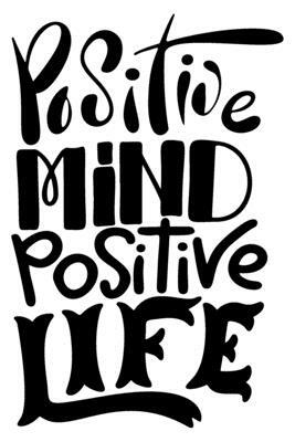 Positive Mind Positive Life: 6x9 College Ruled Line Paper 150 Pages by Startup