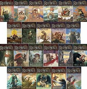 Brian Jacques Redwall Series Set (Book 1-20): Redwall; Mossflower; Mattimeo; Mariel of Redwall; Salamandastron; Martin the Warrior; Bellmaker; Outcast of Redwall; Pearls of Lutra; Long Patrol; Marlfox; Legend of Luke; Lord Brocktree; Taggerung; Triss by Brian Jacques