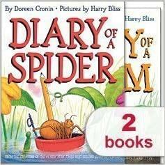 Diary of a Worm / Diary of a Spider by Harry Bliss, Doreen Cronin