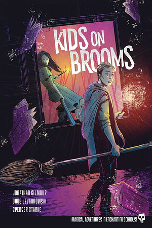 Kids on Brooms by Jonathan Gilmour