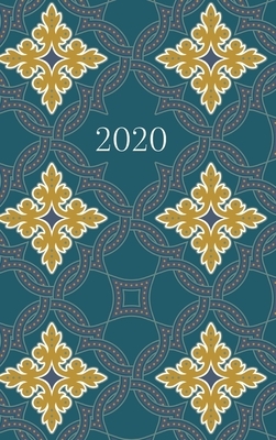 2020 Planner, 2 days per page, with Islamic Hijri dates, Deep Turquoise by Reyhana Ismail