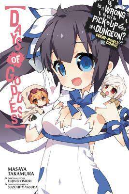 Is It Wrong to Try to Pick Up Girls in a Dungeon? Four-Panel Comic: Days of Goddess by Fujino Omori