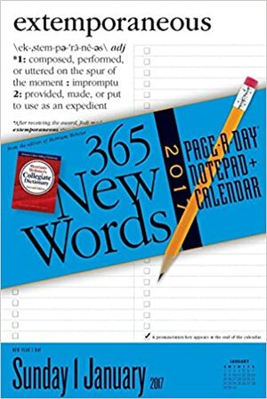 365 New Words Notepad + Calendar 2017 by Merriam-Webster