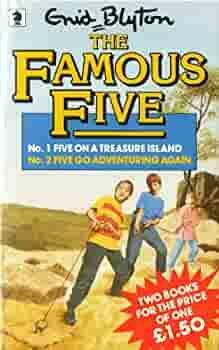 Five on a Treasure Island & Five Go Adventuring Again by Enid Blyton