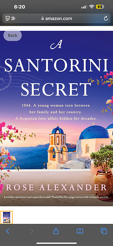 A Santorini Secret  by Rose Alexander