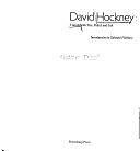 Travels with Pen, Pencil and Ink by David Hockney