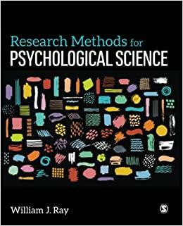 Research Methods for Psychological Science by William J. Ray