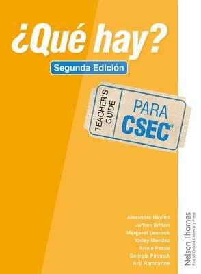 ?que Hay? Teacher's Guide Csec Second Edition by Christine Haylett