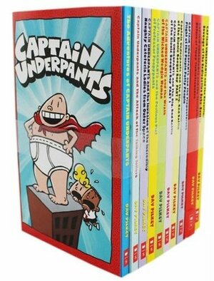 Captain Underpants Children Collection 10 Books Set by Dav Pilkey