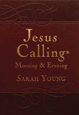Jesus Calling Morning and Evening, Brown Leathersoft Hardcover, with Scripture References by Sarah Young