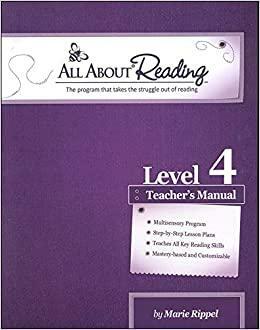 All about Reading Level 4 Teachers Manual by Marie Rippel