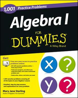 Algebra I: 1,001 Practice Problems for Dummies (+ Free Online Practice) by Mary Jane Sterling