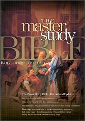 The Master Study Bible: King James Version (KJV), Burgundy Genuine Leather by Anonymous