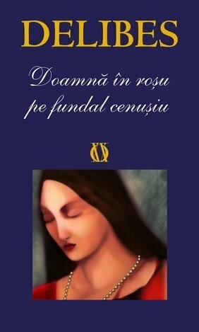 Doamna in rosu pe fundal cenusiu by Miguel Delibes