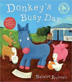 Donkey's Busy Day With Sticker(s) by Natalie Russell