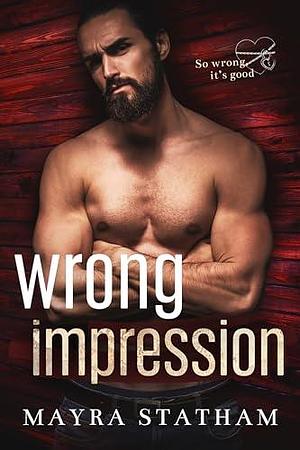 Wrong Impression: Curvy girl, age gap romance by Cormar Covers, Mayra Statham, Mayra Statham