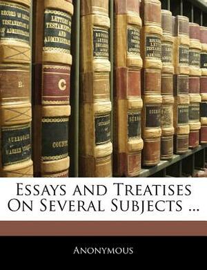 Essays and Treatises on Philosophical Subjects by David Hume