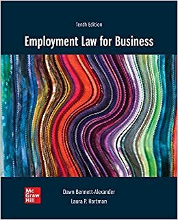 Loose Leaf for Employment Law for Business 10e by Laura Hartman, Dawn Bennett-Alexander