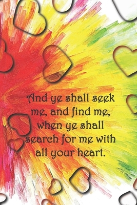 And ye shall seek me, and find me, when ye shall search for me with all your heart.: Dot Grid Paper by Sarah Cullen