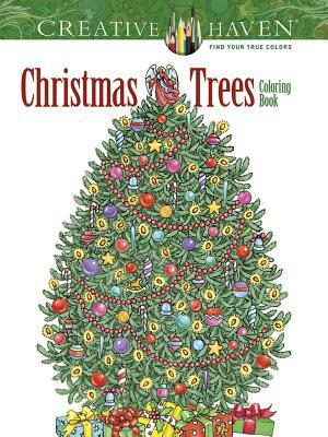 Creative Haven Christmas Trees Coloring Book by Barbara Lanza