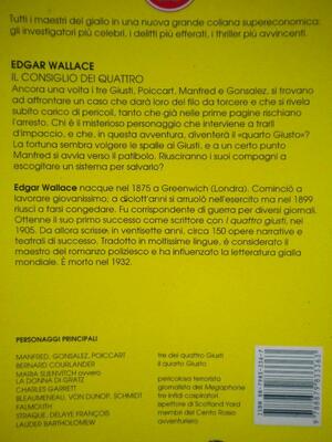 Il consiglio dei quattro by Edgar Wallace