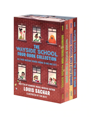 The Wayside School 4-Book Box Set: Sideways Stories from Wayside School, Wayside School Is Falling Down, Wayside School Gets a Little Stranger, Wayside School Beneath the Cloud of Doom by Louis Sachar