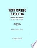 Tempo and Mode in Evolution: Genetics and Paleontology 50 Years After Simpson by Francisco J. Ayala, Walter M. Fitch