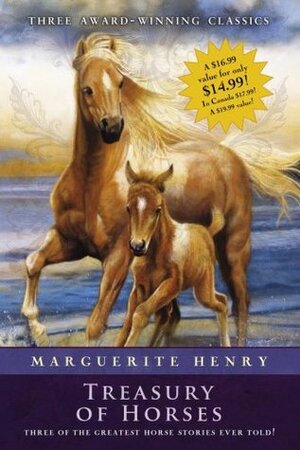 Marguerite Henry Treasury of Horses (Boxed Set): Misty of Chincoteague, Justin Morgan Had a Horse, King of the Wind by Marguerite Henry, Wesley Dennis