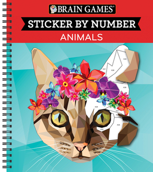 Brain Games - Sticker by Number: Animals (Geometric Stickers) by Brain Games, Publications International Ltd, New Seasons