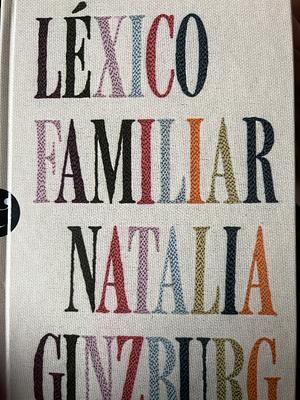 Léxico Familiares  by Natalia Ginzburg