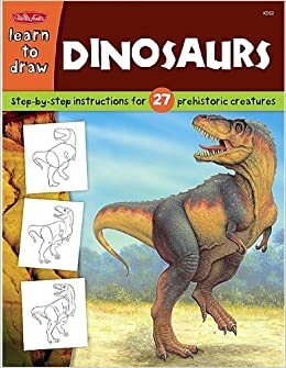 Draw and Color Dinosaurs: Step-by-Step Instructions for 27 Prehistoric Creatures by Jeff Shelly, Walter Foster