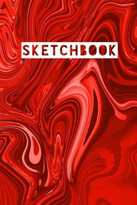 Sketchbook: Abstract Liquid Marble Red Design by Frasier Cheng-Binns