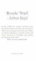 On Arthur Boyd by Brenda Niall