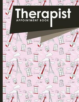 Therapist Appointment Book: 2 Columns Appointment Pad, Cute Appointment Books, Undated Appointment Book, Cute Paris & Music Cover by Moito Publishing