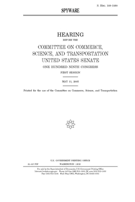 Spyware by Committee on Commerce Science (senate), United States Senate, United States Congress