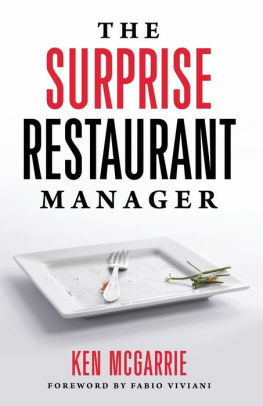 The Surprise Restaurant Manager by Ken McGarrie, Ken McGarrie